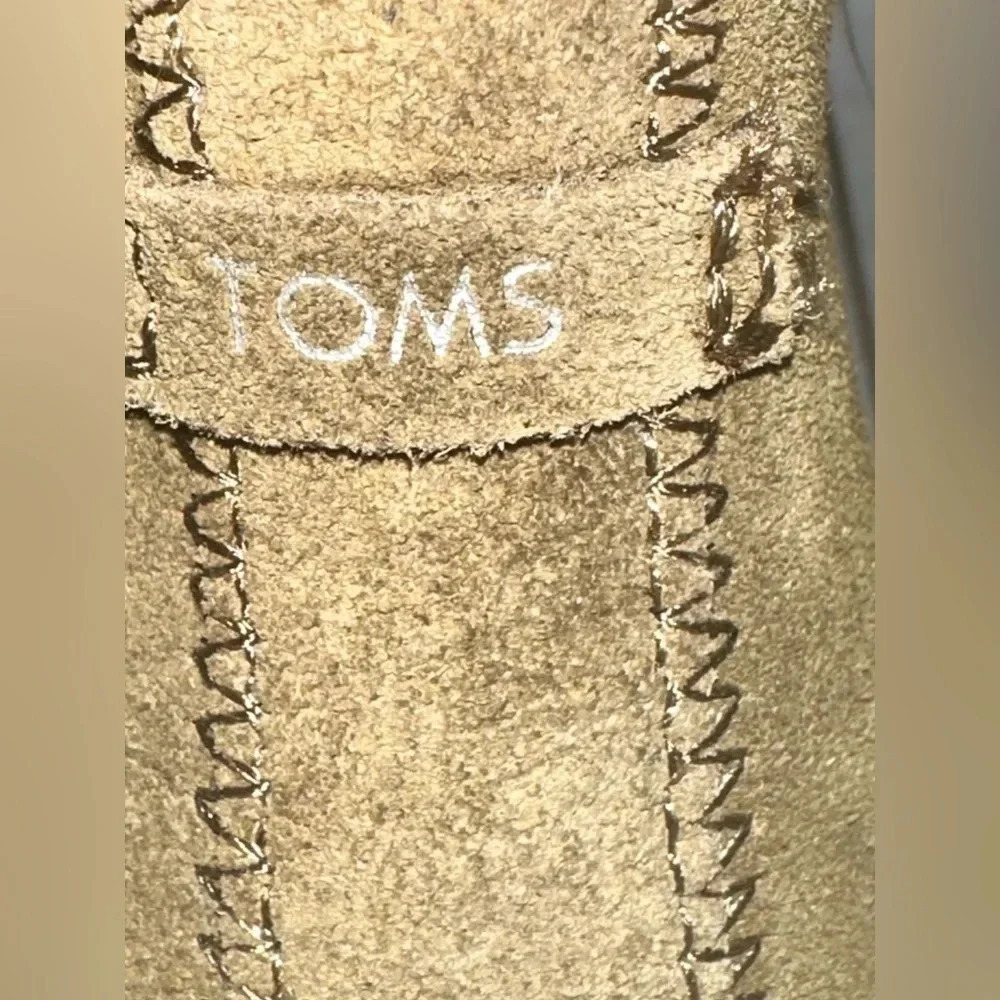 🆕 Toms Reese Taupe Military Olive Suede Ankle Boot size 7.5 - Picture 8 of 11